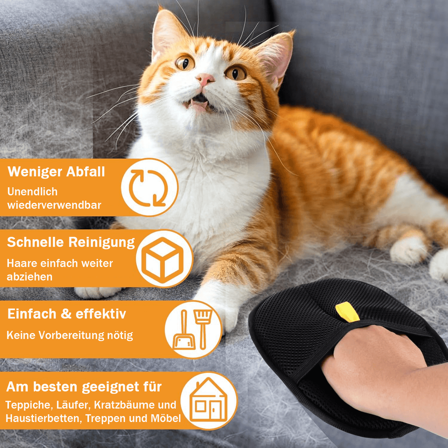 ✨Last Day Promotion 49% OFF - Pet hair remover Electrostatic gloves